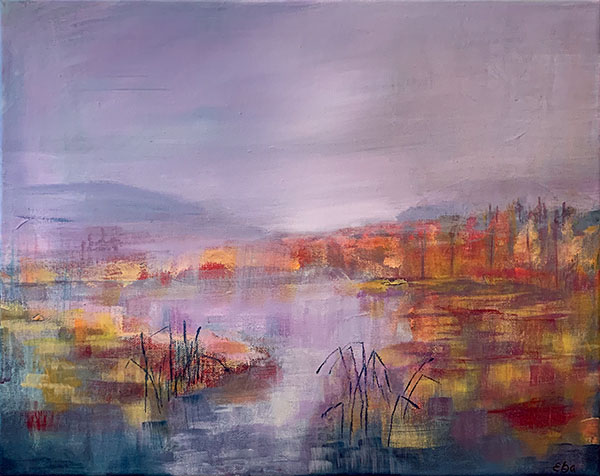 Čakčajeaggi, akryl på lerret, 50 × 40 cm
