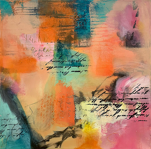 Čállosat, akryl på lerret, 50 × 50 cm