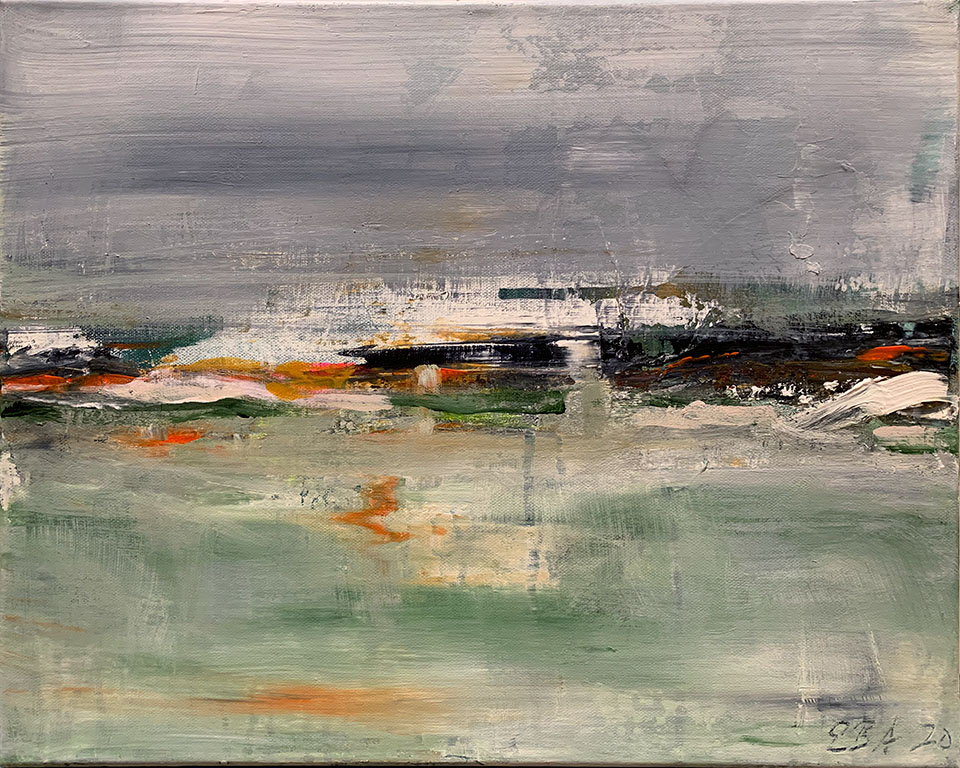 Giđđa, akryl på lerret, 50 × 40 cm