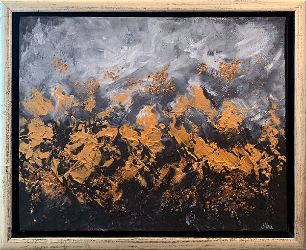 Gollevárri 2, akryl på lerret, 40 × 30 cm