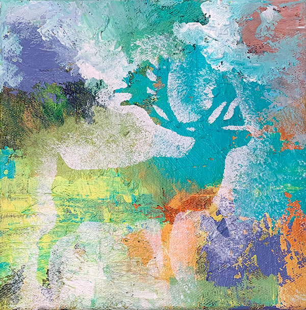 Heargi 1, akryl, 20 × 20 cm