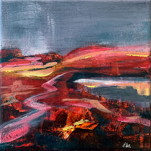 Mátkái, akryl på lerret, 20 × 20 cm