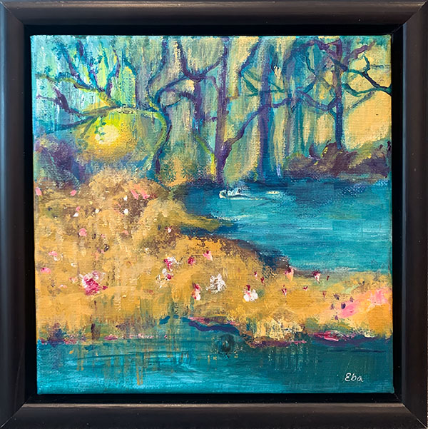 Vuovdi, akryl på lerret, 20 × 20 cm