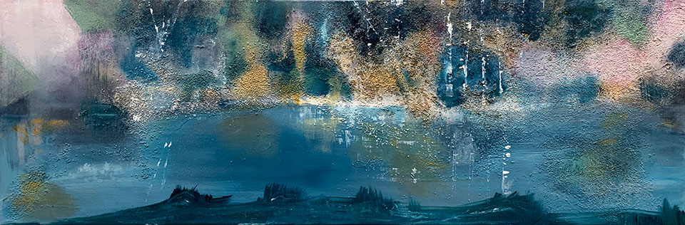 Vuovdi, akryl på lerret, 90 × 30 cm